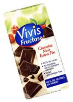 Chocolat noir au fructose : pour 3 carrs Vivis