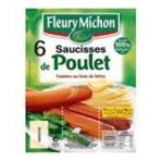 Saucisses de poulet Fleury michon