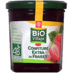 Confiture extra de fraises Biovillage