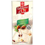 Chocolat blanc noisettes, tablette d'or Leclerc mar...