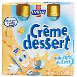 Crme dessert saveur vanille en gourde, dlisse Lec...