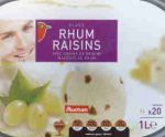 Glace rhum raisins aux grains de raisins macrs Au...