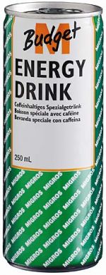 Energy drink Migros budget (m-budget)