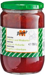 Confiture fraise et rhubarbe Migros budget (m-budge...