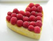 Tarte aux framboises et poudre d'amandes