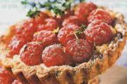 Tartelettes aux framboises et au thym